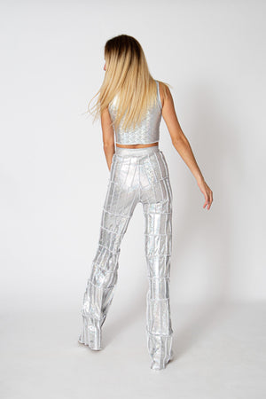 SILVER Zero Waste Pants "MARLENE" Lettau Art Fashion