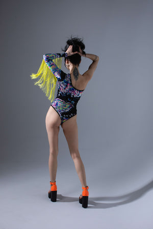 
            
                Load image into Gallery viewer, Asymmetrical Bodysuit Fringes &amp;quot;COACHELLA&amp;quot;
            
        